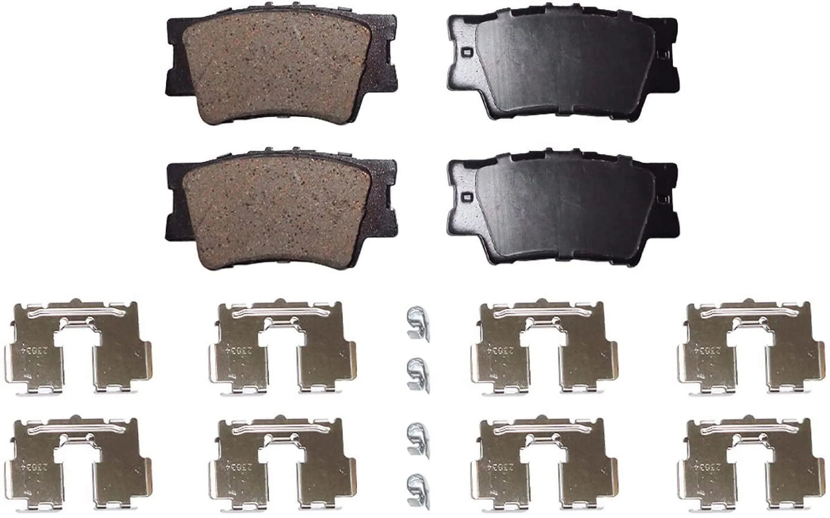 ES350, Brake 2012 for 2016 Rear & 2017 Brake 4 2011 2013 ES300h, Axle Avalon Ceramic - Pads Camry Pads Lexus Replacement 07-17 2009 08-18 2014 2008 07-18 Front 2010 Detroit 2015
