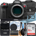 Canon C 4K R5 + Accessory Card SanDisk (Body) with + Video Memory EOS Camera Cinema Bundle Case ZeeTech + 32GB Mirrorless