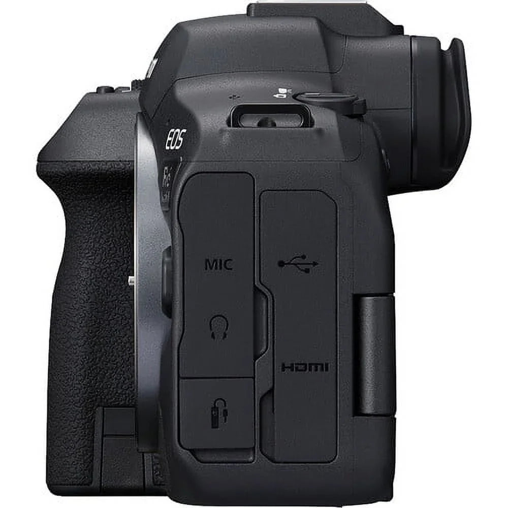 (5666C011) f/4 Photo Case Charger Lens Memory 64GB + Card + with Canon Corel + EOS Reader + Battery Software 24-105mm II + R6 External Camera + LPE6 Mirrorless + Card Mark More