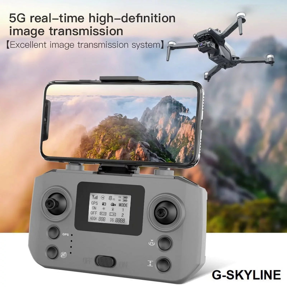Power Camera Brushless 5G L600 Dural G-SKYLINE Full PRO Drone 3Km 4K FPV distance RC GPS