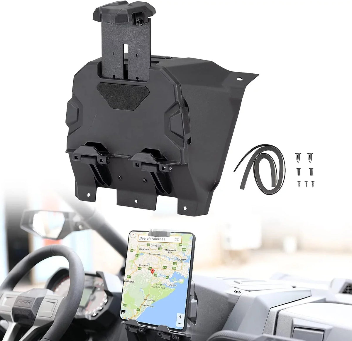 Box Holder PRO Tablet & Polaris UTV RZR Device XP with for Electric A Storage Organizer PRO