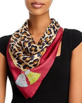 MSRP Red Square Scarf dimension Echo Printed $65 One Silk dimension