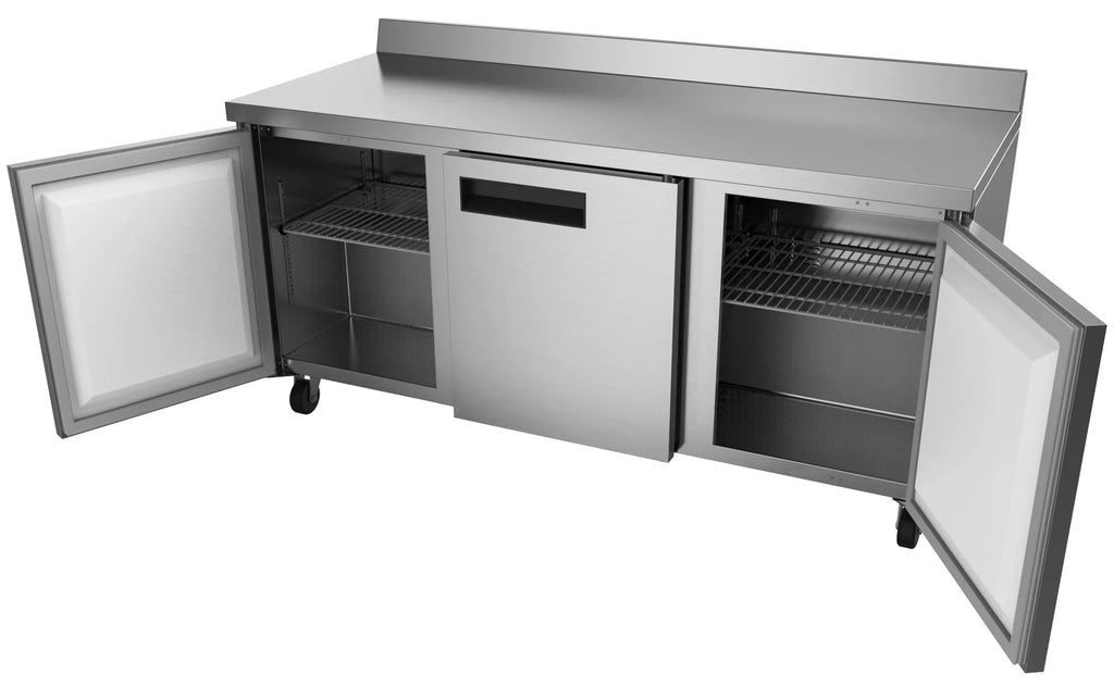 Cu. Refrigerator in. ft. in 72 Worktop Commercial 16.9 Three Steel, Stainless Door KoolMore