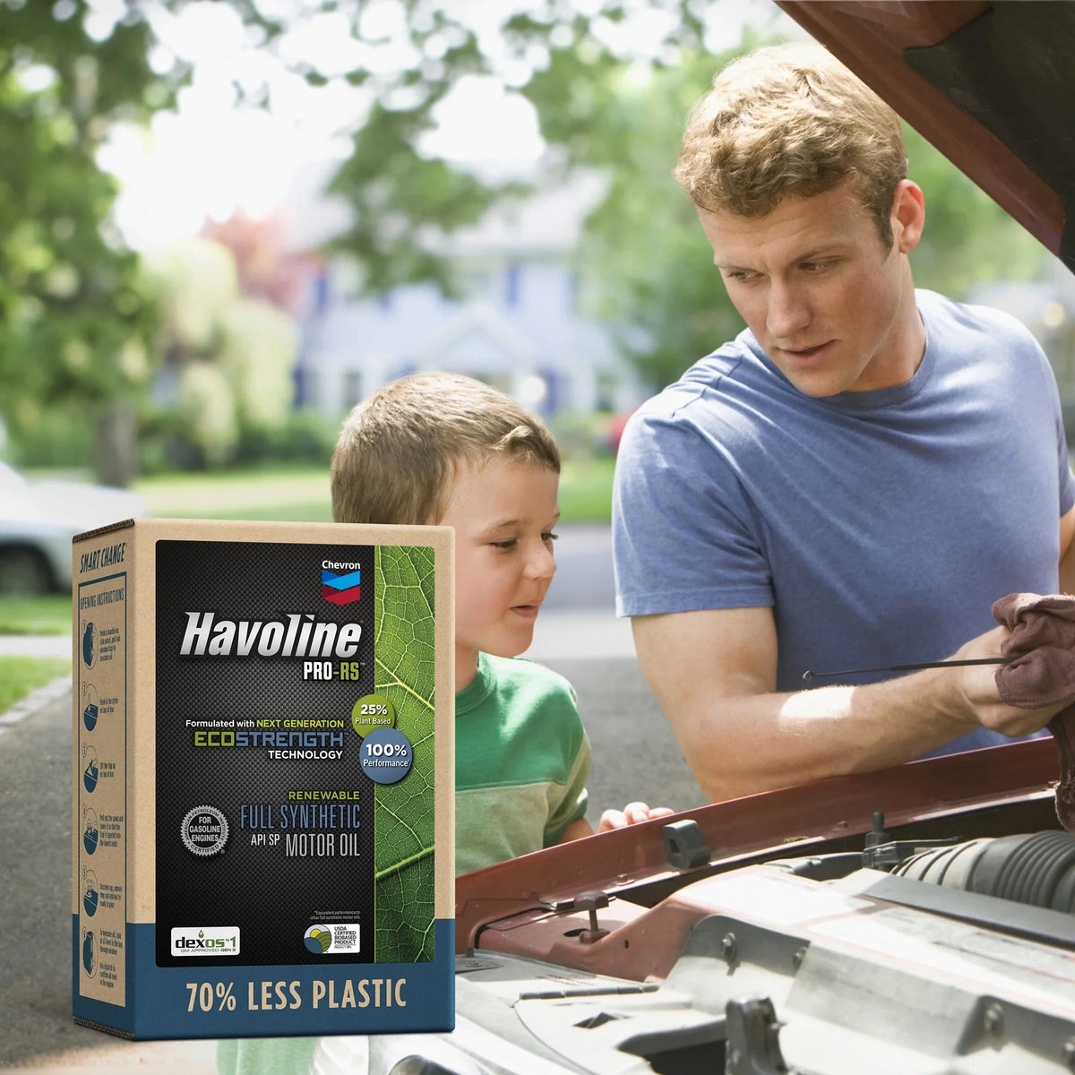 Havoline Renewable Smart Motor Change 6Q Oil 5W-20, Synthetic PRO-RS Box