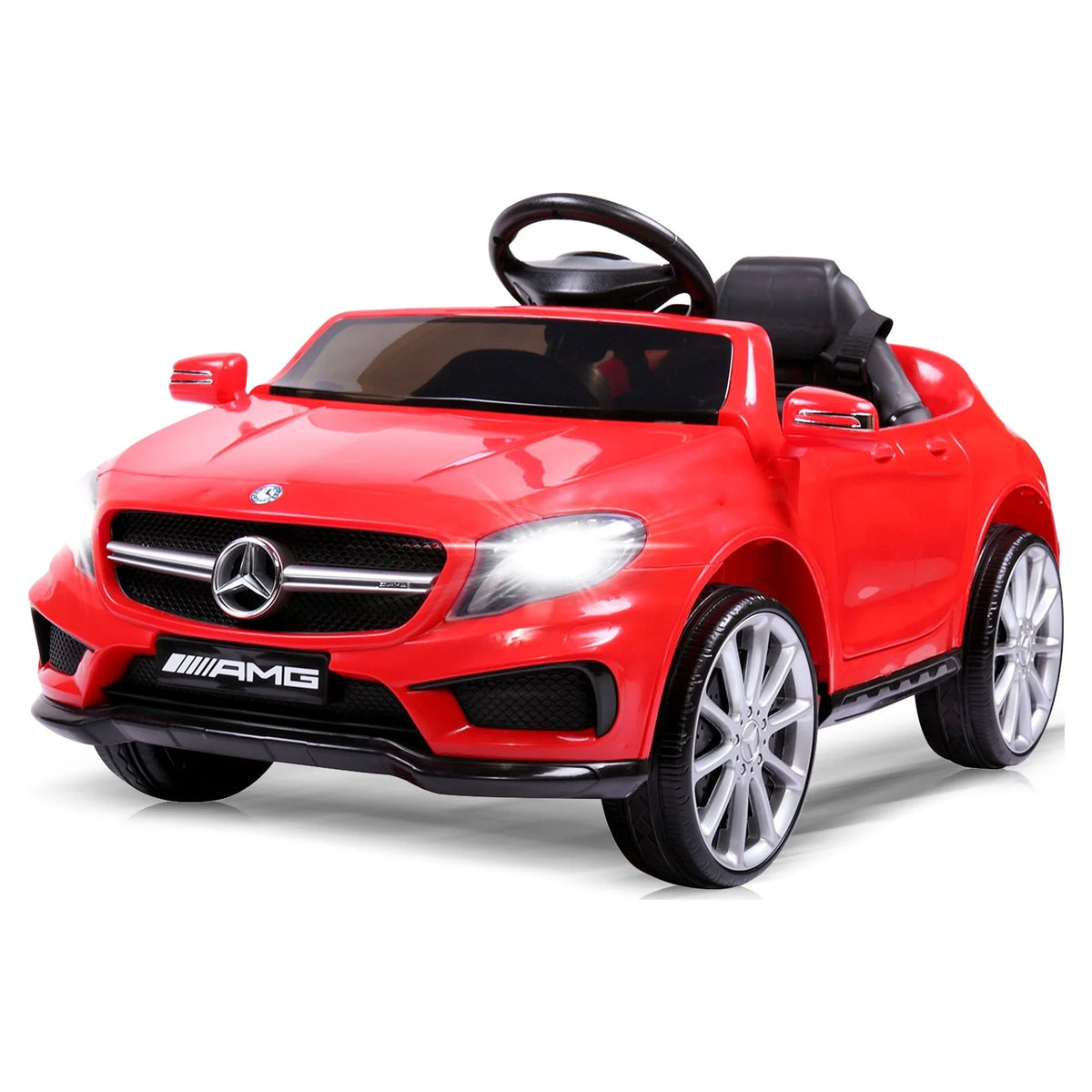 on Music Ride Red W/ Licensed Benz Control Remote 6V Kids 3-6 TOBBI Age Car Lights Child,