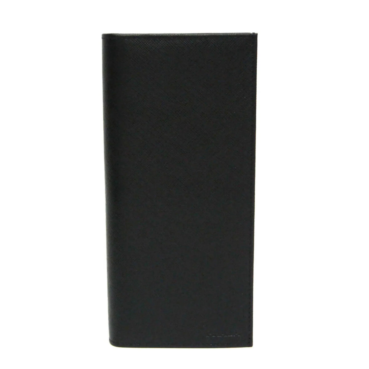 Men's 2M0836 Long Leather Prada (Good) (bi-fold) Black Pre-Owned Saffiano Wallet
