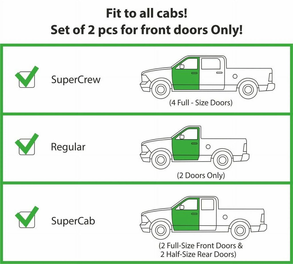 Vent Window for Rain F150 Truck 2 2015-2020 Original Accessories, Deflector, Regular Visors, Guards Window Durable pcs- Smoke in-Channel Deflectors, Vent CLIM ART Dark 315008LP Cab, Incredibly