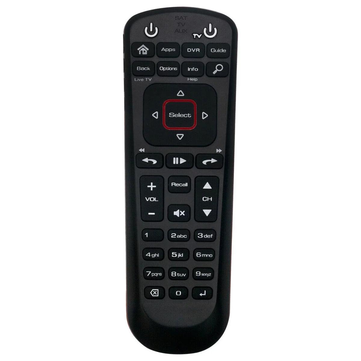 SAT Receiver Mode w Dish 52.0 Control for Satellite Replaced AUX New Remote TV