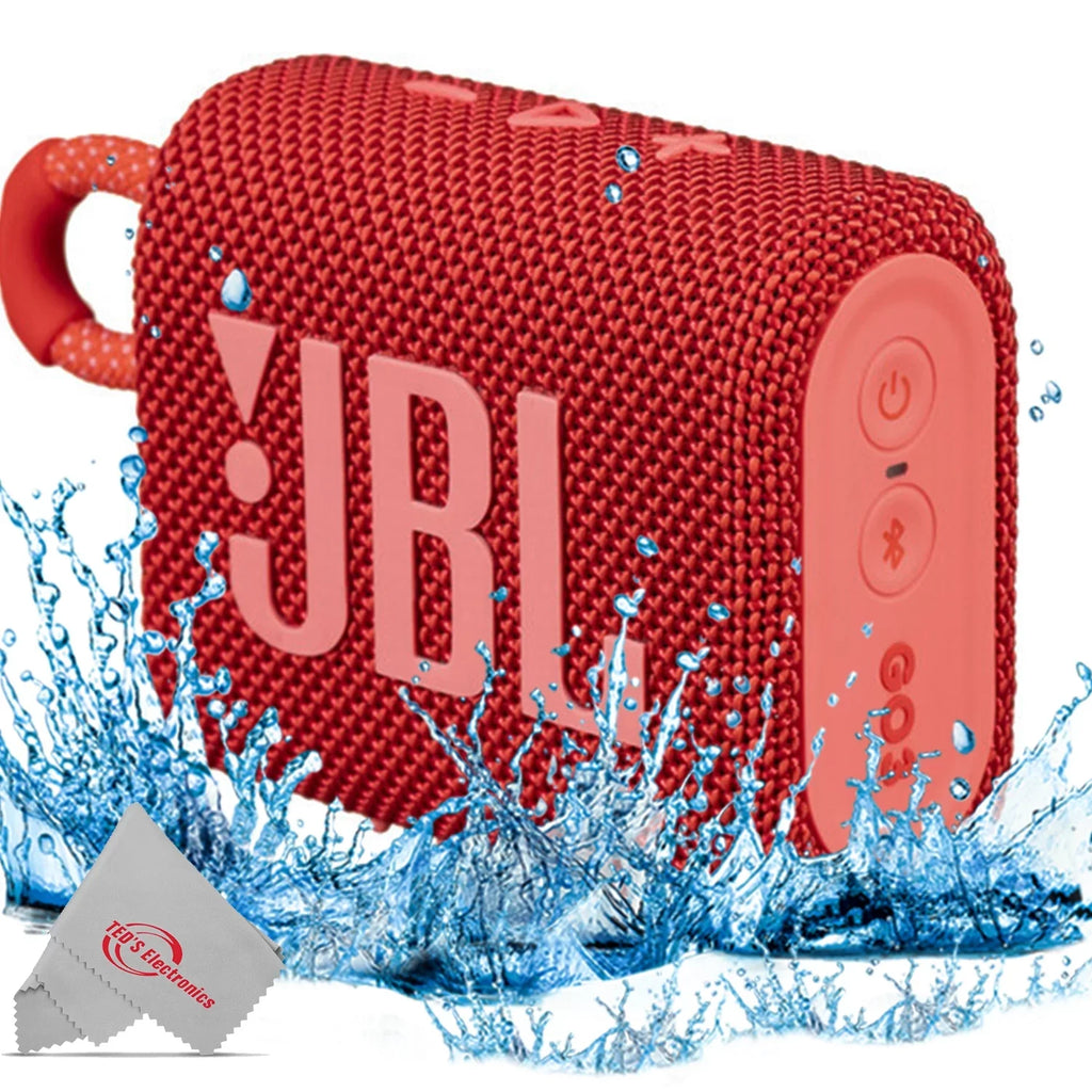 Go 3 JBL Bluetooth Red Speaker Portable Waterproof
