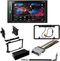 Suburban DIN 6.2" Chevrolet 2003-2006 Kit/in-Dash AVH-241EX Touchscreen Bundle Bluetooth/Backup KIT4858 Digital with W/ DVD/CD Double Camera/Installation for Receiver AM/FM Car Stereo Media Pioneer
