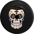 2018 for Inch Jeep JL Backup Spare Skull Cover Tattoo Sugar 32 Hair Tire with RV Camera 2019 Wrangler