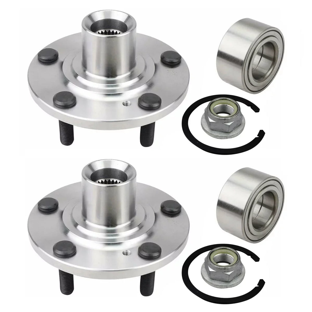 for AutoShack 5-Lug Front Passenger and HB618519PR 2009 2 Edge Hub FWD V6 Bearing Driver Set of Side AWD 2008 2007-2010 2007 Lincoln 2010 Wheel Replacement MKX 3.5L