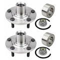 for AutoShack 5-Lug Front Passenger and HB618519PR 2009 2 Edge Hub FWD V6 Bearing Driver Set of Side AWD 2008 2007-2010 2007 Lincoln 2010 Wheel Replacement MKX 3.5L