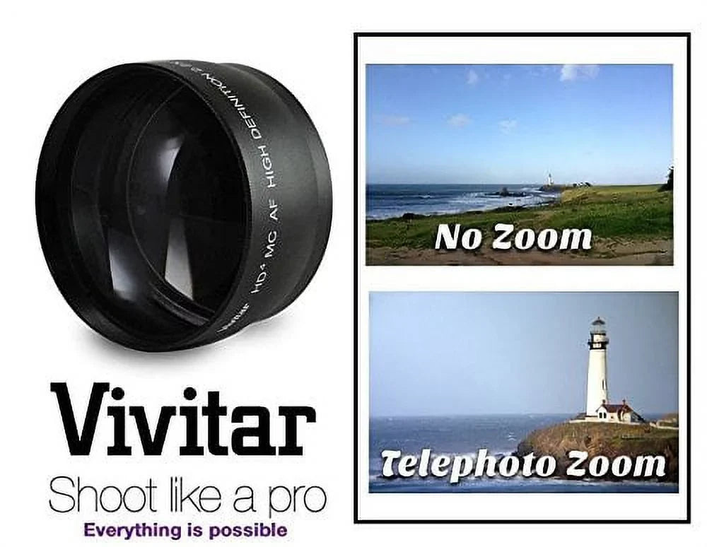2-Pcs X-A5 Kit Angle Lens Hi (52mm) Wide For FujiFilm Telephoto & Def