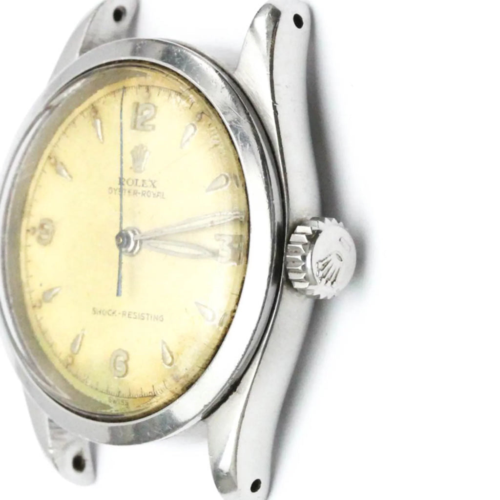 Steel Watch Mens 6244 (Fair) Royal BF560574 Stainless Vintage Pre-Owned Oyster Hand-Winding