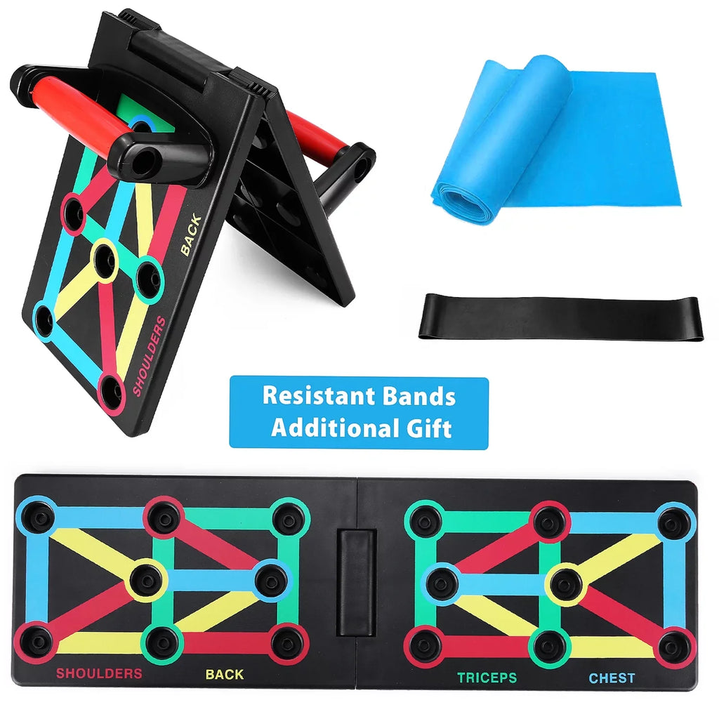 All Chest, Exercise Foldable Suitable Levels Strengthen Arms, Space-Saving Fitness Shoulders, TOMSHOO for Push-Board, Portable Equipment, and and