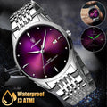 Luxury Luminous Steel Watch Waterproof Men's Classic Stainless Wristwatch Quartz