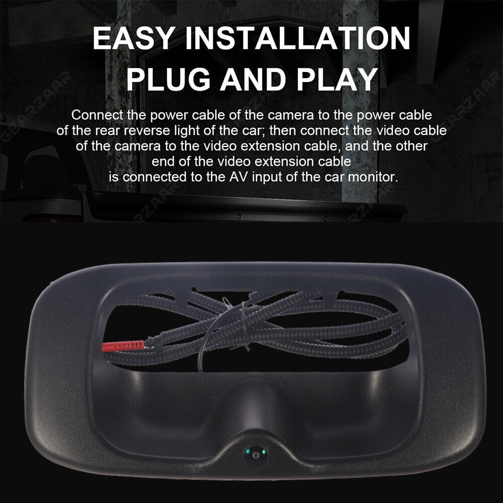 Night Rear View Camera Waterproof High Chevy Backup KingFurt Resolution GMC Silverado/Sierra Vision