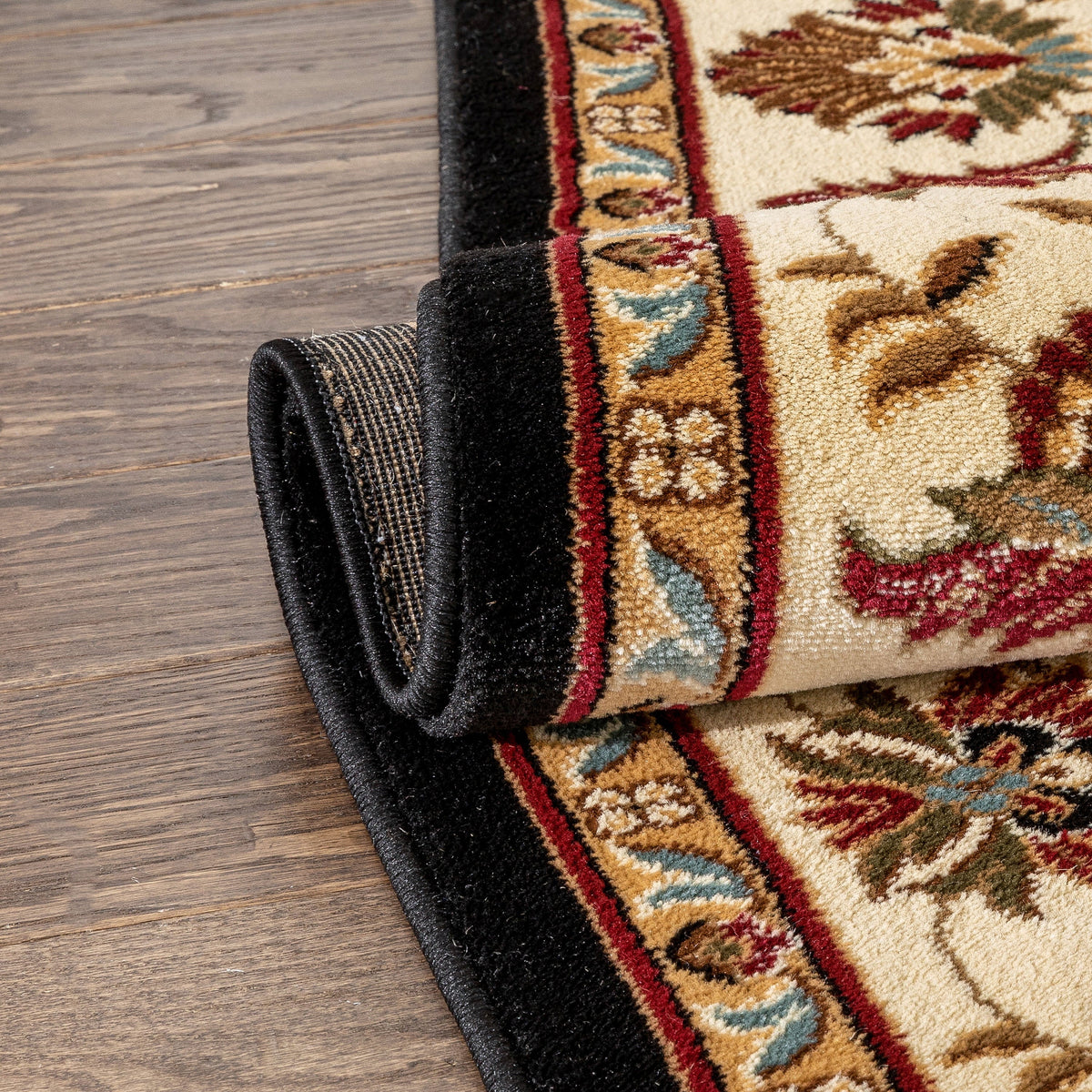 Abbasi 10'6" 7'10" Rug Well Black x Woven Area Timeless Oriental Persian