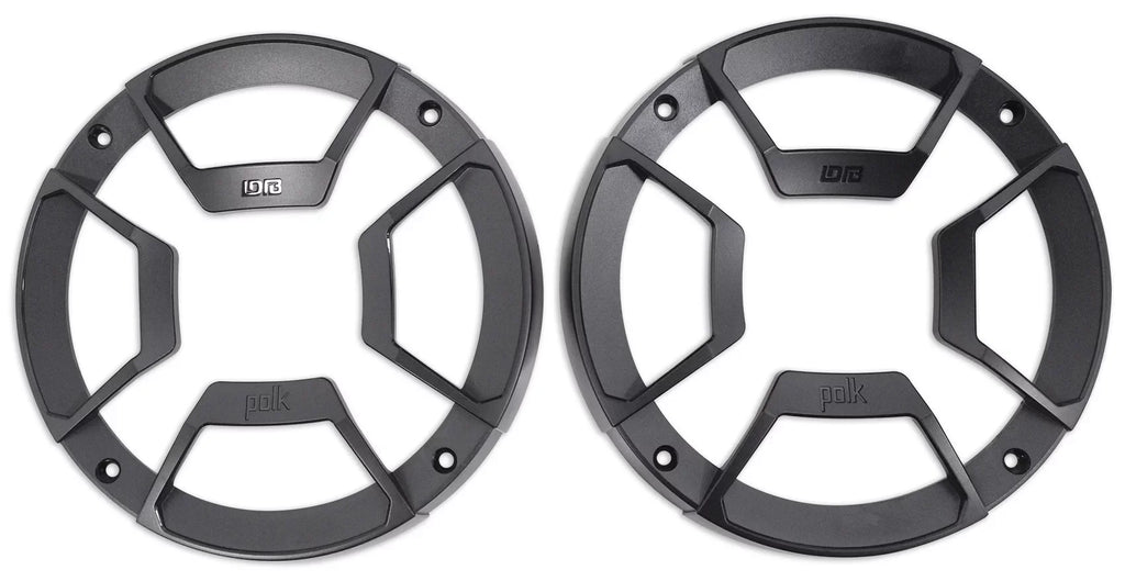 1998-2013 Polk Davidson Touring Plates 300w Harley Speakers w/Adapter 6.5" Audio