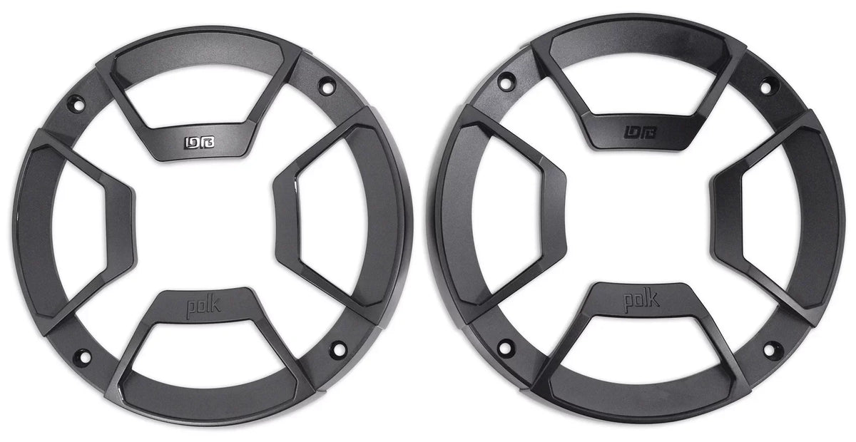 1998-2013 Polk Davidson Touring Plates 300w Harley Speakers w/Adapter 6.5" Audio