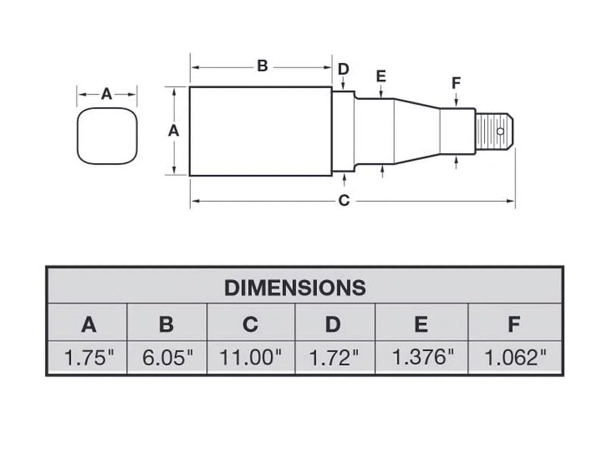1-3/8 Inch Stock Inch 1-1/16 On &amp; Trailer 5-Bolt Square 4-1/2 Includes Tapered of To Assemblies Bearings Spindles Hub (2) Inch - Pair