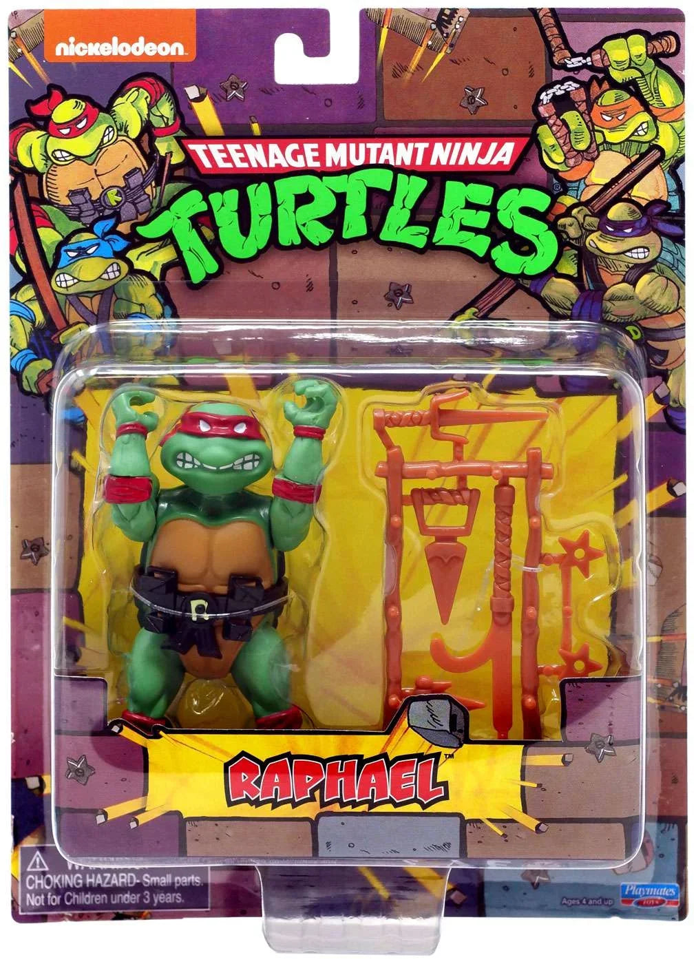 (Rotocast Retro Turtles Teenage Mutant Sewer Lair) Action Figure Raphael Ninja