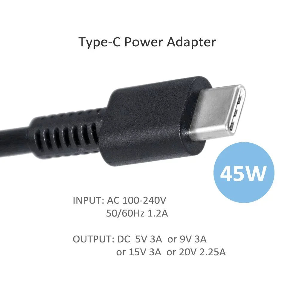 AC Chromebook Charger Supply Adapter PC HP Cord x2 Spectre Power Laptop For 12-a008nr Notebook
