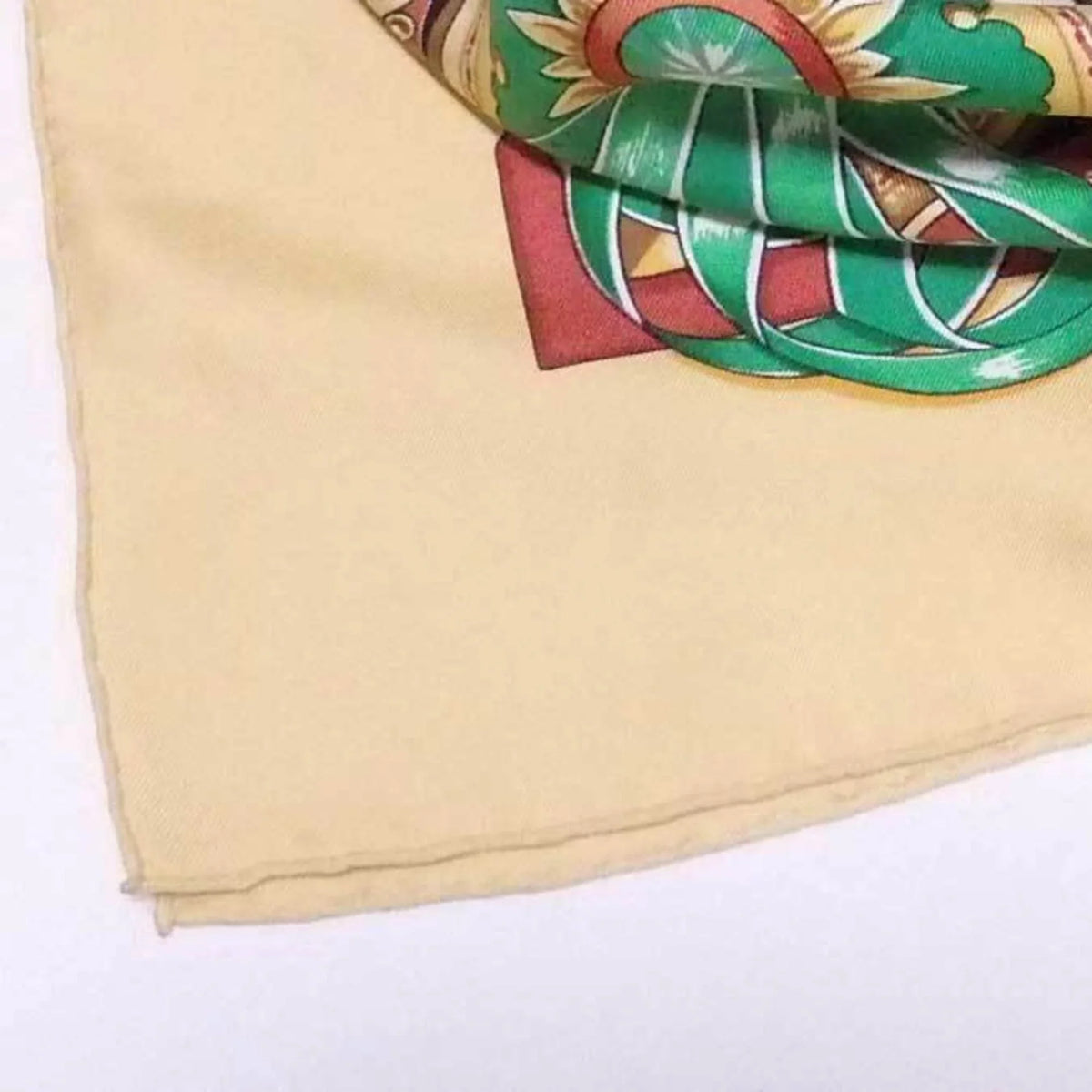 silk ladies multicolor scarf (Good) CHEVAIIX DE Carre Hermes HERMES 90 TRAIT Pre-Owned