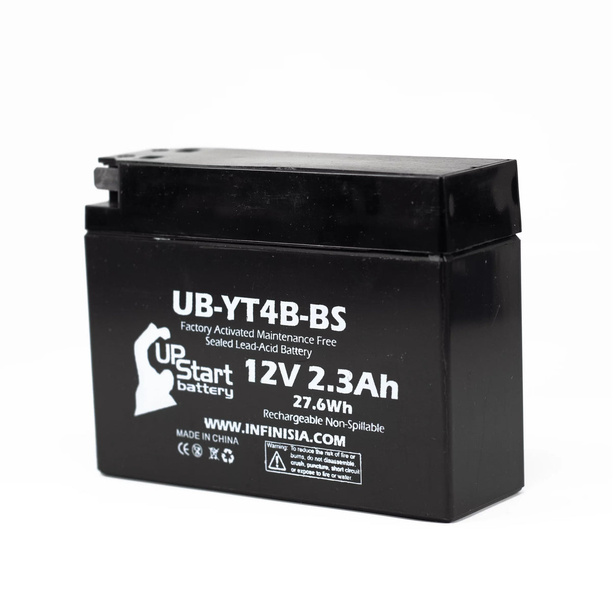 Motorcycle SR400 Maintenance 5-Pack UpStart 400CC Free, Battery Battery - 12V, UB-YT4B-BS Replacement Yamaha 2004 Factory 2.3Ah, for Activated,