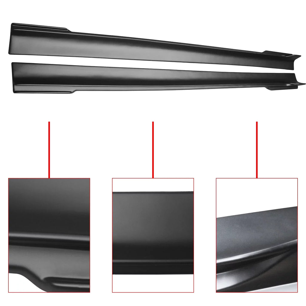 Matte Skrits for NINTE Rocker 2011-2023 Panel Extension 300 Black 2PCS Side Chrysler