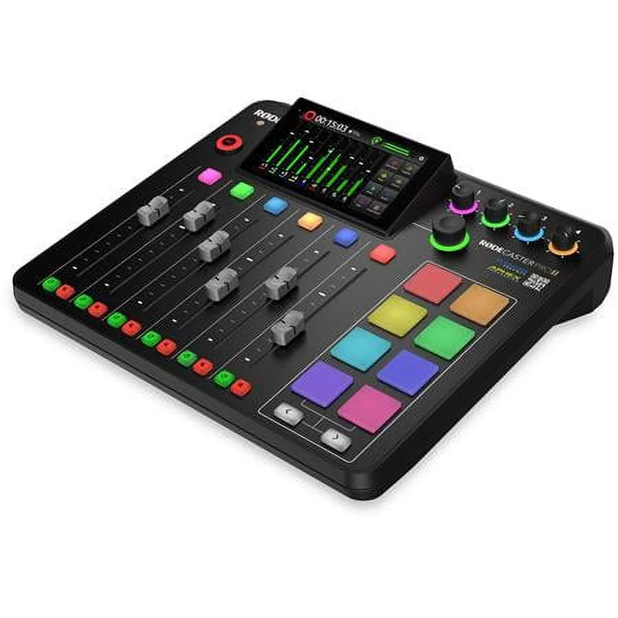 Studio Cable, Broadcast 4x II to ATH-M50x XLR SM7B Card Integrated microSD Production 4x M F 32BG 4x Pro Arm, Bundle Mic, RODECaster Audio with 4x Console Headphones,