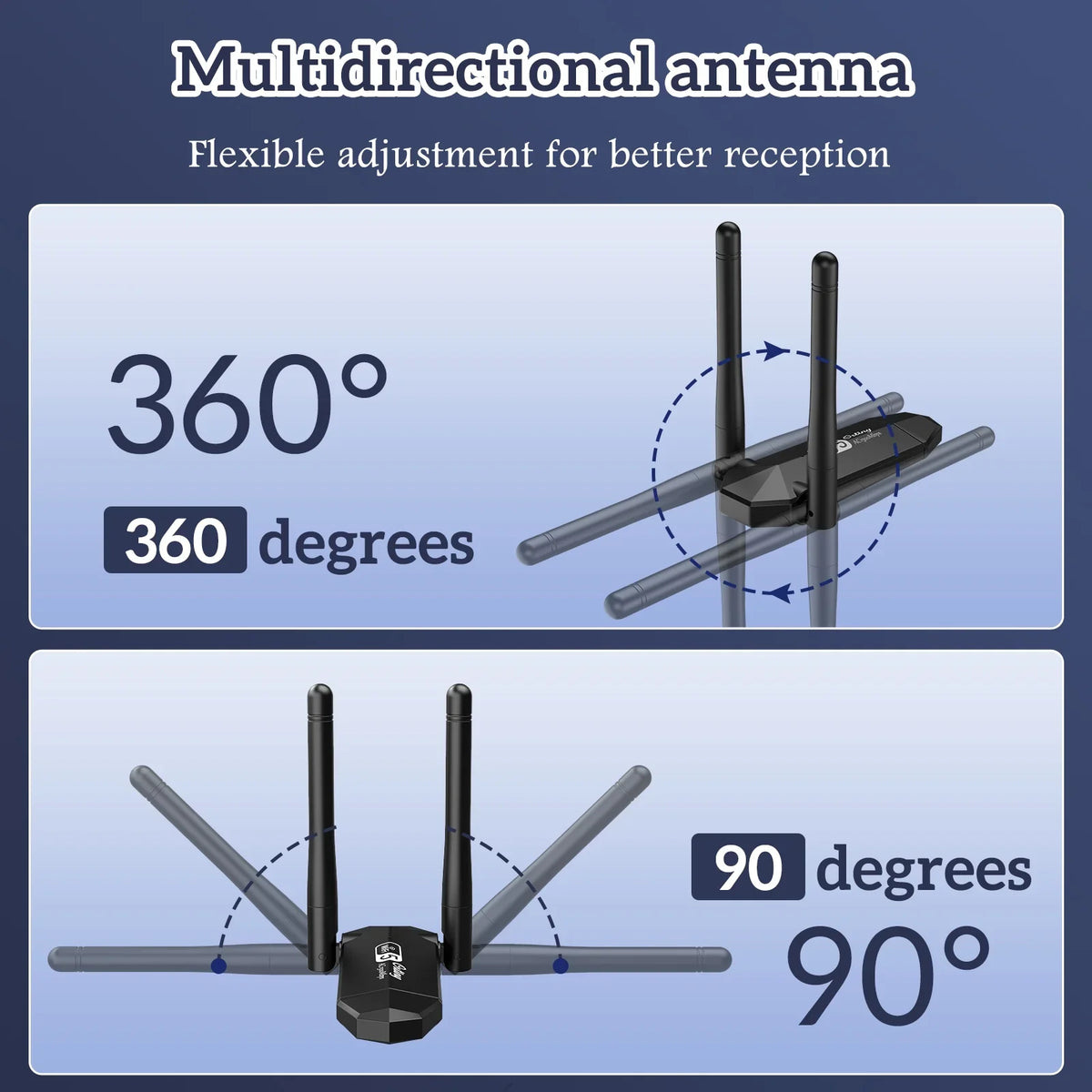 for for 1300Mbps Supports Wireless Windows WiFi USB WiFi Dongle Adapter Ortiny Network Adapter Wireless PC, Laptop Desktop Adapter, Dual 11/10/8/7, Band USB Dual Mac OS 5G/2.4G Band 10.9-10.15 WiFi