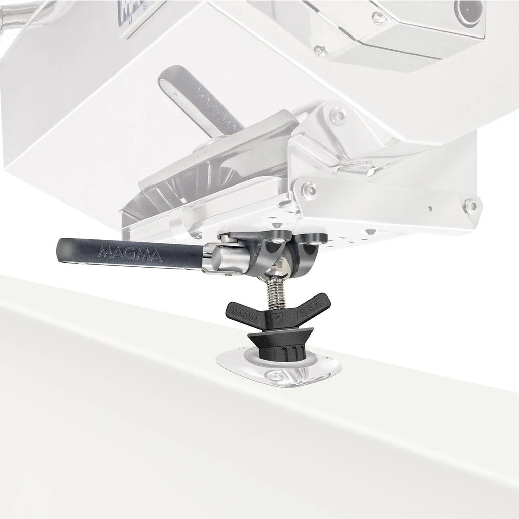 Fish Double Grip Holder Mount Rectangular Rod Magma - Locking LeveLock Powr T10-375 Grills for
