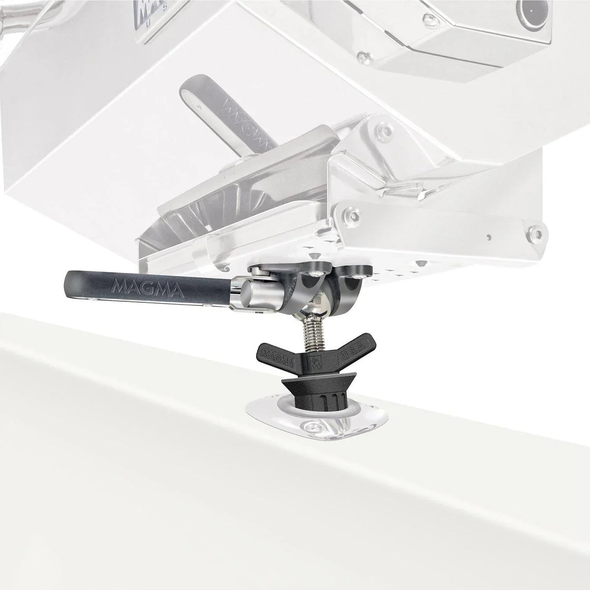 Fish Double Grip Holder Mount Rectangular Rod Magma - Locking LeveLock Powr T10-375 Grills for