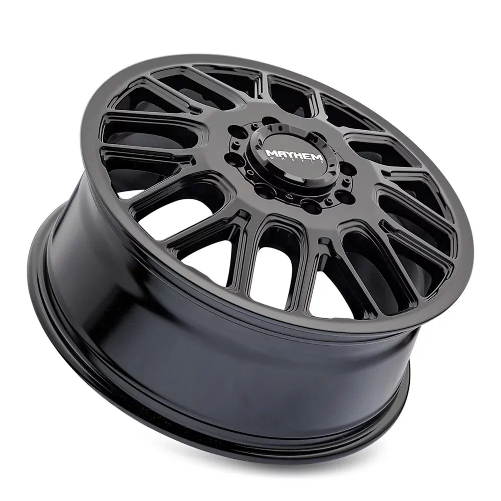 DUALLY Wheel 8x6.5 Mayhem Black Gloss (115mm) Cogent 20x8.25 FRONT