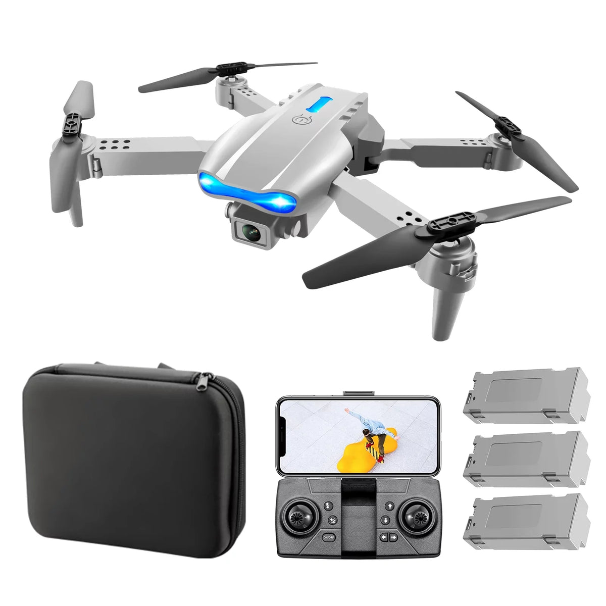 3 Function Battery with Camera Gesture Package Flight Storage Htovila Quadcopter with Bag Trajectory Avoidance Obstacle 4K Control