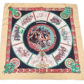silk ladies multicolor scarf (Good) CHEVAIIX DE Carre Hermes HERMES 90 TRAIT Pre-Owned
