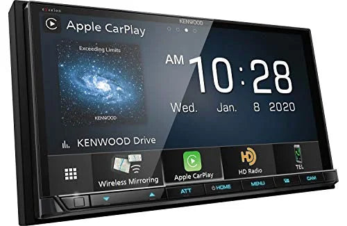 HD 6.95" Bluetooth Radio Touch Digital and with DMX907 Excelon Panel Multimedia Capacitive Receiver Kenwood