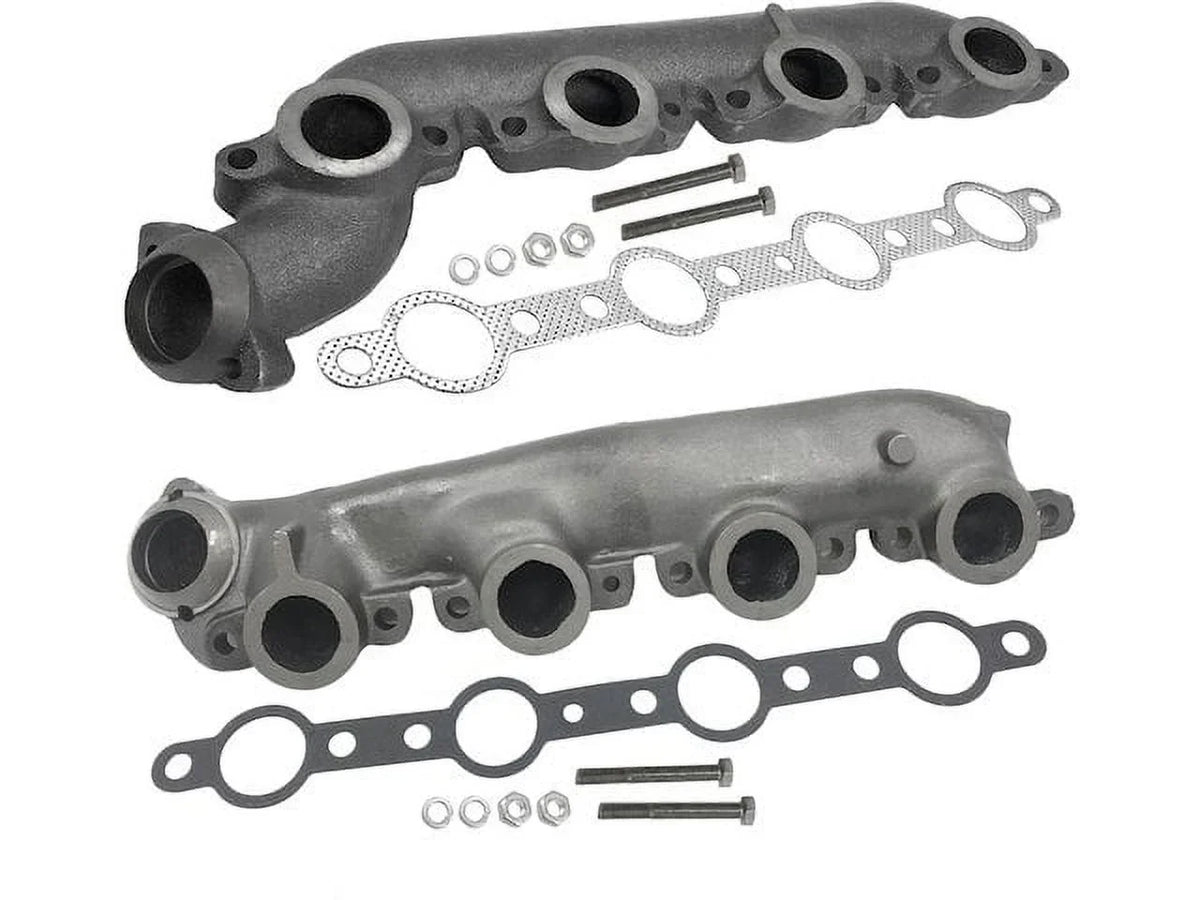 Manifold Diesel Exhaust Piece 2001 Super Duty Powerstroke 2003 Set 1999 2002 - Compatible - V8 with - F-350 2000 2 7.3L