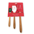 with LA.” “FA. Hard 3 Silicone Dunn LL Rae LA. Set Pc. Letter Spatula Spatula Handles Wood