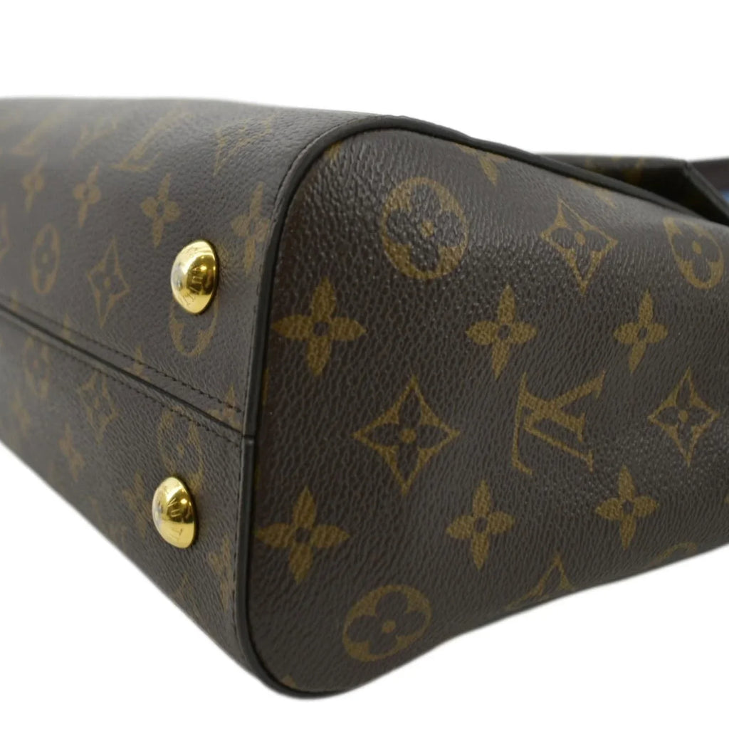 Cluny Monogram Shoulder Canvas Pre-owned Brown MM Bag