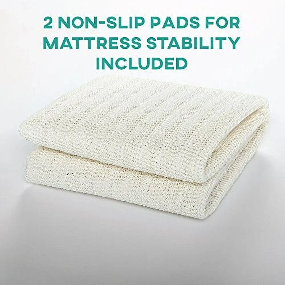 Quiet Noise-Free, Deluxe Bed Platform 16 Storage Replacement Foundation / 2 / Sturdy / / Spring Inch Under-bed Inches / Frame Gene for high Strong, SmartBase Extra Mattress Queen Zinus Box