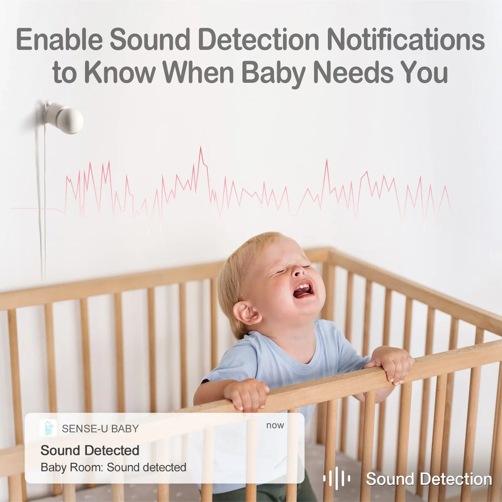 Detection, Monthly Smart Background 2K with Monitor(FSA&HSA Audio, Video Vision, Sense-U Night Crying Person/Baby Eligible) Baby Pan-Tilt-Zoom, No 2-Way Zone Talk, Fee, Sound/Motion Activity