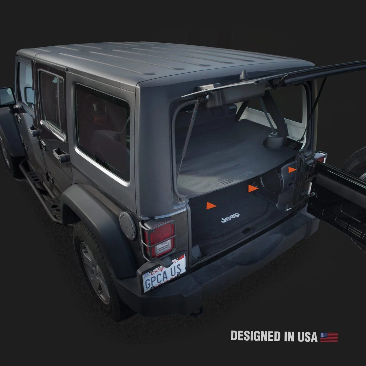 Unlimited JK models 4DR PLUS Sahara/ Sport/ for (UPGRADED) Wrangler Rubicon/ GPCA Cargo LITE Cover 2007-2018 Freedom