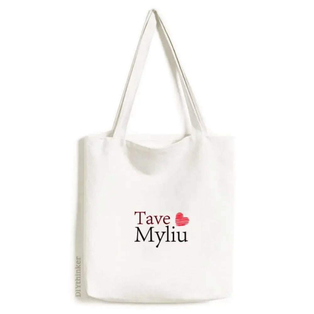 Satchel Mandarin Canvas Casual Tote Handbag Lithuanian Bag Tave Shopping Language Myliu