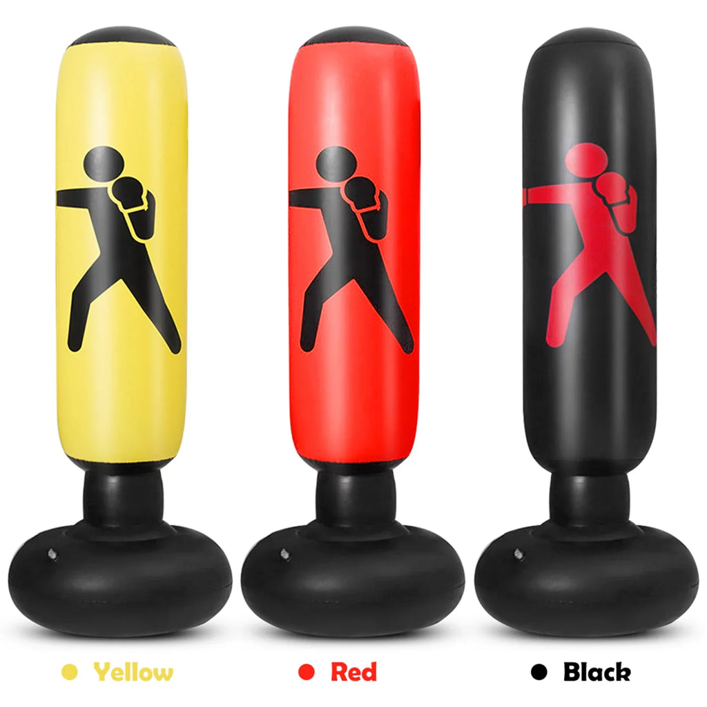 Boxing Bag, Fitness Boxing Bag Training, Andoer Punching 5.2ft Bag Inflatable Target for PVC