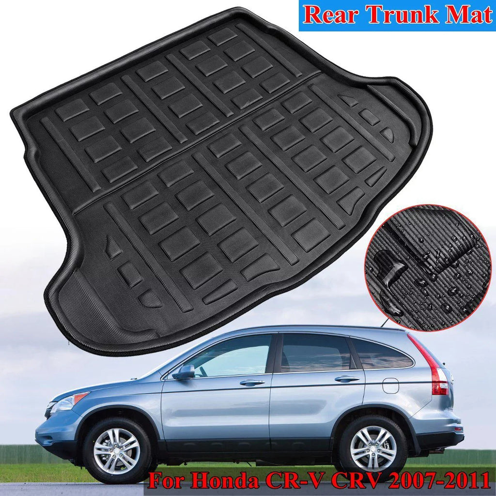Boot climate, CRV Honda Liner Floor Tray Rear 1pcs Waterproof Trunk All Mat 2007-2011 CR-V Black Cargo for