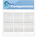 Grill Compatible Grates Charmglow BBQ 810-8410-F 3-Pack for Grid Cooking Barbeque - 17 3/4" Parts Replacement