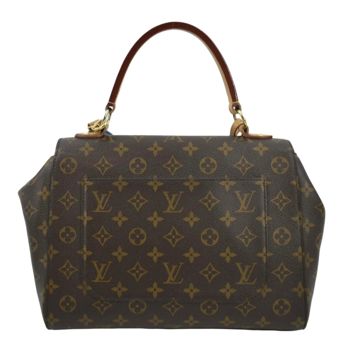 Cluny Monogram Shoulder Canvas Pre-owned Brown MM Bag